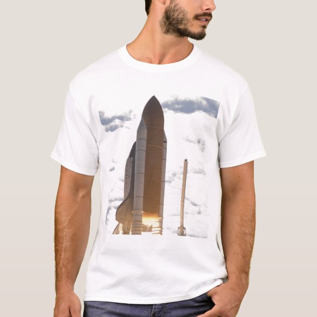 Space Shuttle Atlantis hiss av 16 Tee Shirt (Framsida)