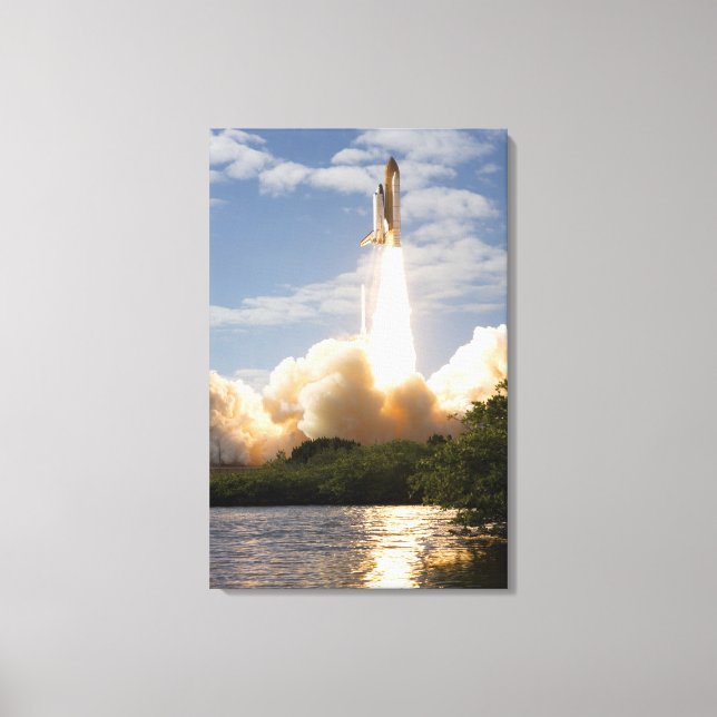 Space Shuttle Atlantis hiss av 17 Canvastryck (Framsida)