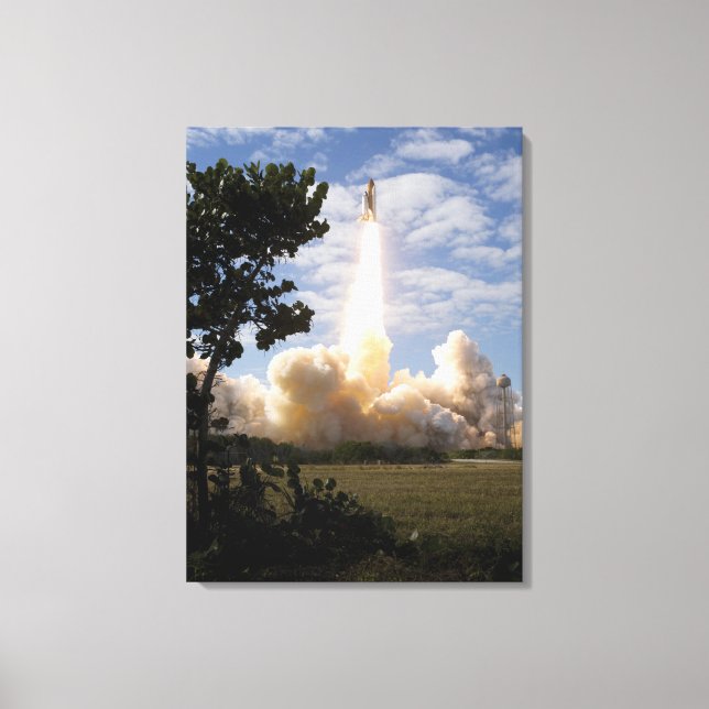 Space Shuttle Atlantis hiss av 19 Canvastryck (Framsida)