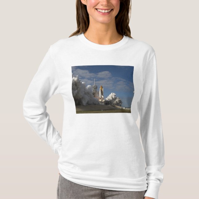 Space Shuttle Atlantis hiss av 23 T Shirt (Framsida)