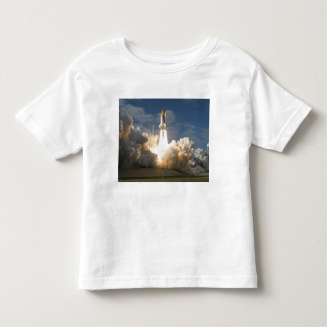 Space Shuttle Atlantis hiss av 24 T Shirt (Framsida)