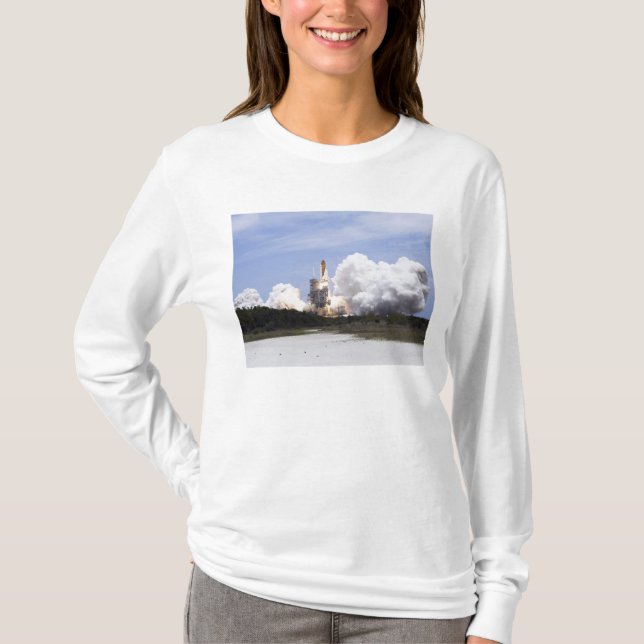 Space Shuttle Atlantis hiss av 27 T-shirt (Framsida)