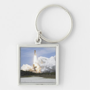 Space Shuttle Atlantis hiss av 28 Fyrkantig Silverfärgad Nyckelring