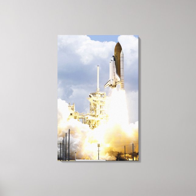 Space Shuttle Atlantis hiss av 2 Canvastryck (Framsida)