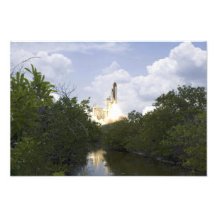 Space Shuttle Atlantis hiss av 2 Fototryck