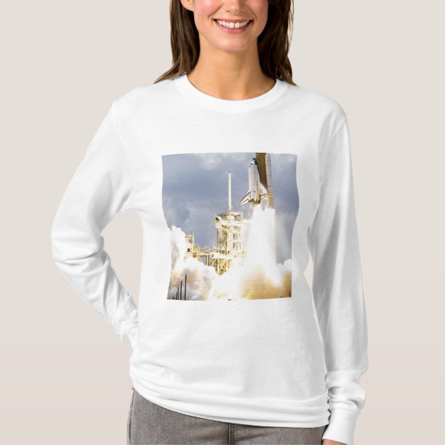 Space Shuttle Atlantis hiss av 2 T Shirt (Framsida)
