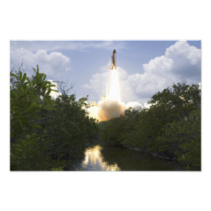 Space Shuttle Atlantis hiss av 3 Fototryck