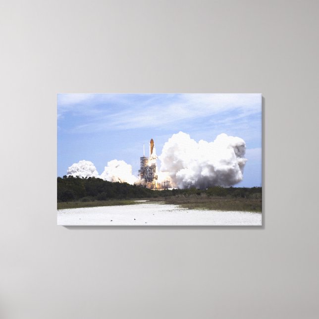 Space Shuttle Atlantis hiss av 4 Canvastryck (Framsida)