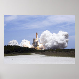 Space Shuttle Atlantis hiss av 4 Poster