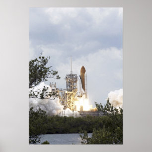 Space Shuttle Atlantis hiss av 6 Poster