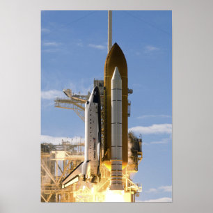 Space Shuttle Atlantis hiss av 8 Poster