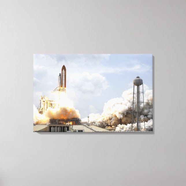Space Shuttle Atlantis hiss av 9 Canvastryck (Framsida)