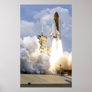 Space Shuttle Atlantis hiss av Poster