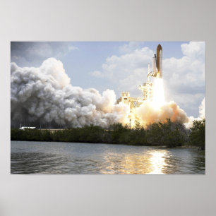 Space Shuttle Atlantis hiss av Poster