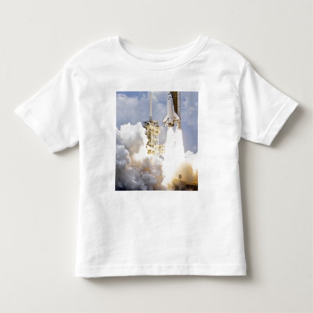 Space Shuttle Atlantis hiss av Tee Shirt (Framsida)