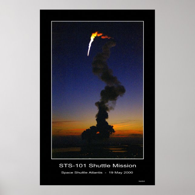 Space Shuttle Atlantis Hiss-off - 19 maj 2000 Poster (Framsidan)