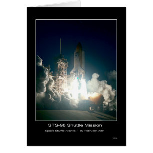 Space Shuttle Atlantis Hiss-off - 7 februari 2001 Hälsningskort