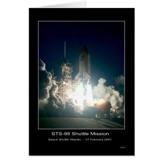 Space Shuttle Atlantis Hiss-off - 7 februari 2001 Hälsningskort