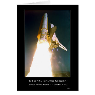 Space Shuttle Atlantis Hiss-off - 7 oktober 2002 Hälsningskort