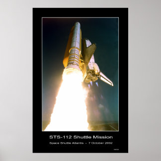 Space Shuttle Atlantis Hiss-off - 7 oktober 2002 Poster
