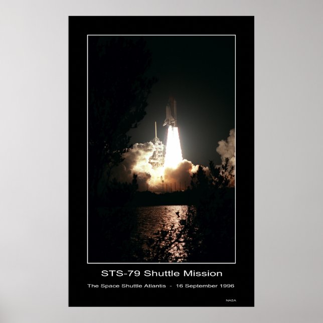 Space Shuttle Atlantis Hiss-off - ... Poster (Framsidan)