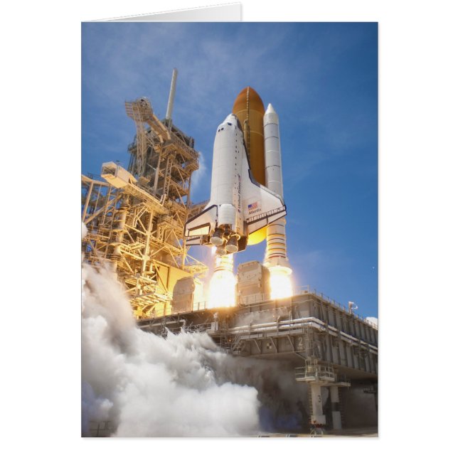 Space Shuttle Atlantis Launching STS-132 Uppdrag Hälsningskort (Framsidan)