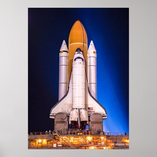 Space Shuttle Atlantis Poster (Framsidan)
