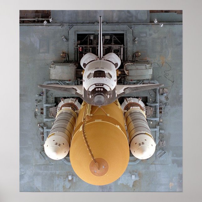 Space Shuttle Atlantis Poster (Framsidan)