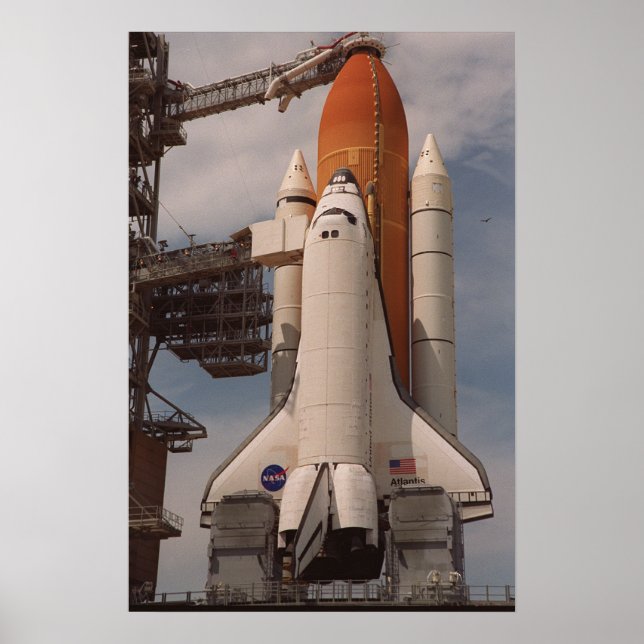Space Shuttle Atlantis Redo for Launch (STS-106) Poster (Framsidan)