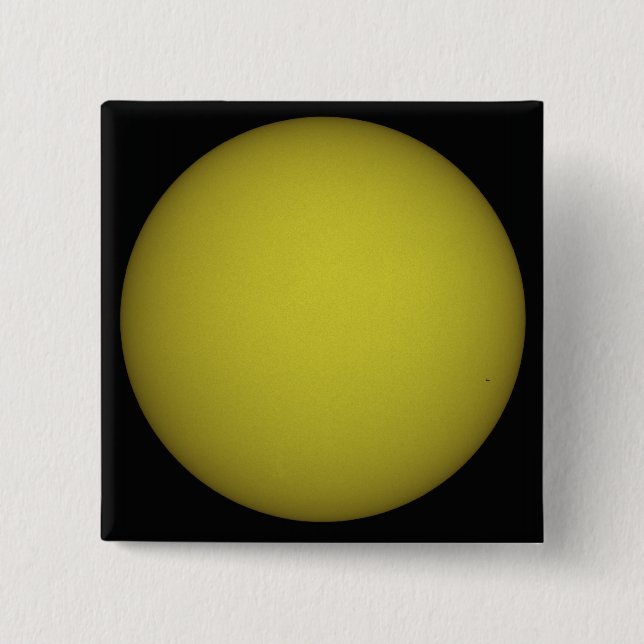 Space Shuttle Atlantis ses i silhouette Knapp (Framsida)