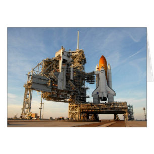 Space Shuttle Atlantis (STS-122) - startplatta Hälsningskort