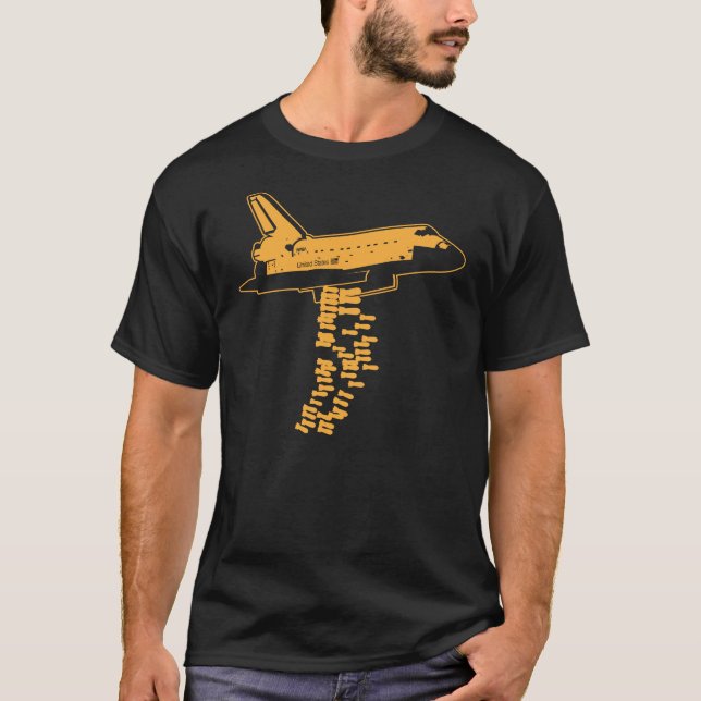 Space Shuttle Bomber T-Shirt (Framsida)
