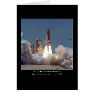 Space Shuttle Columbia Hiss-off - 1 juli 1997 Hälsningskort