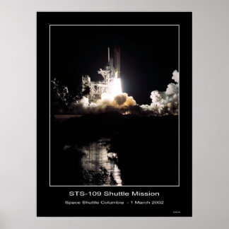 Space Shuttle Columbia Hiss-off - 1 mars 2002 Poster