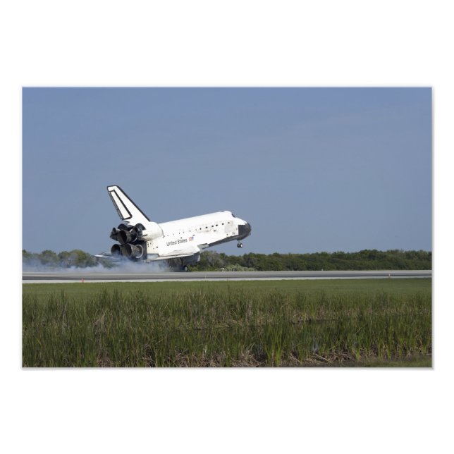 Space Shuttle Discovery-landar på Runway 33 4 Fototryck (Framsidan)