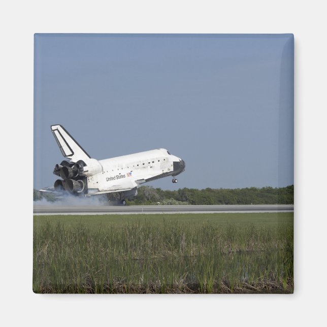 Space Shuttle Discovery-landar på Runway 33 4 Magnet (Framsidan)