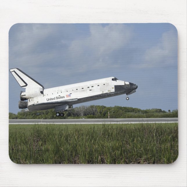 Space Shuttle Discovery-landar på Runway 33 Musmatta (Framsidan)