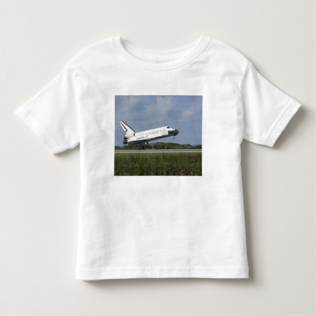 Space Shuttle Discovery-landar på Runway 33 T Shirt (Framsida)