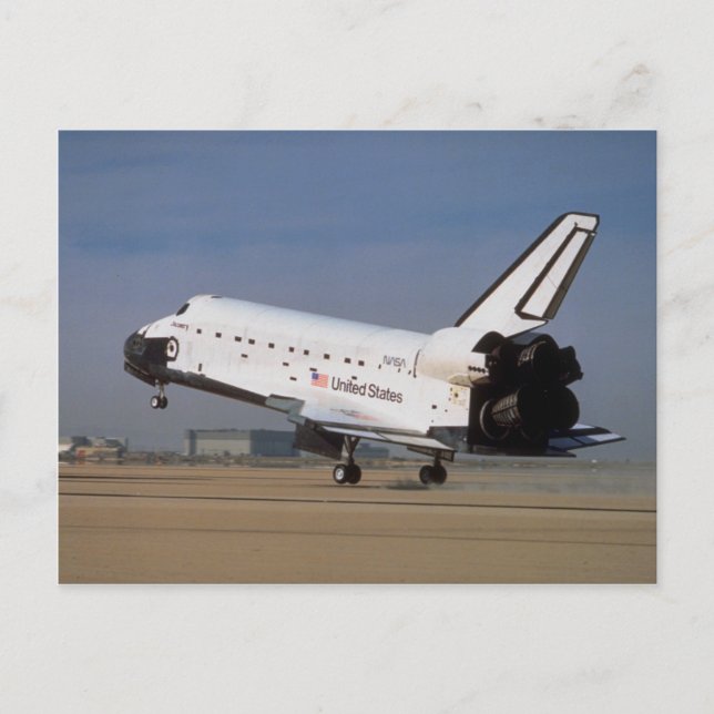 Space Shuttle Discovery, Mojave Desert, Kalifornie Vykort (Framsida)