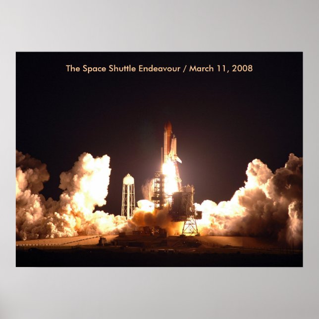 Space Shuttle Endeavor Hiss av Poster (Framsidan)