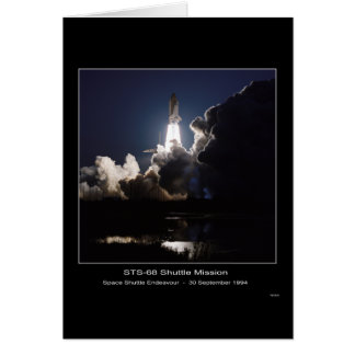 Space Shuttle Endeavor Hiss-off - September 30, 1 Hälsningskort