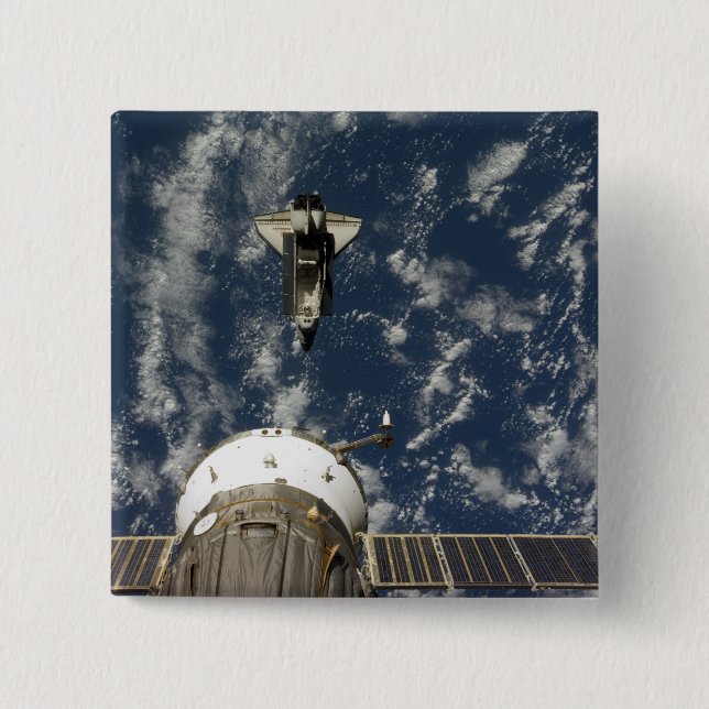 Space Shuttle Endeavor och Soyuz rymdfarkoster Knapp (Framsida)