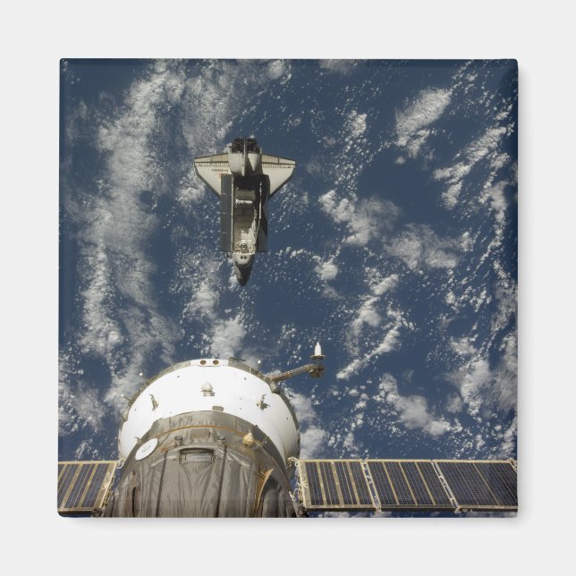 Space Shuttle Endeavor och Soyuz rymdfarkoster Magnet (Framsidan)