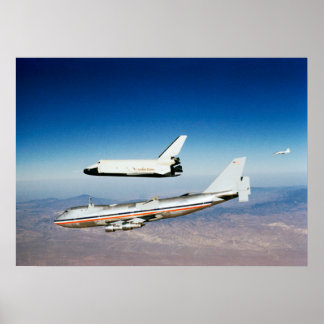 Space Shuttle Enterprise Test Flight Poster