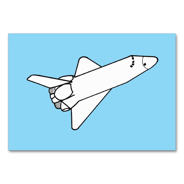 Space Shuttle Flying Reading Flashcards Bordsnummer (Framsidan)