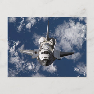 Space Shuttle in Orbitande Earth Vykort