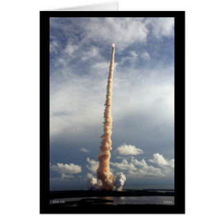 Space Shuttle STS-106 under flygning Hälsningskort