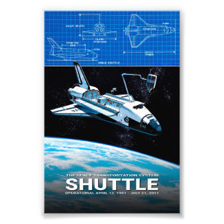 Space Shuttle - STS Fototryck