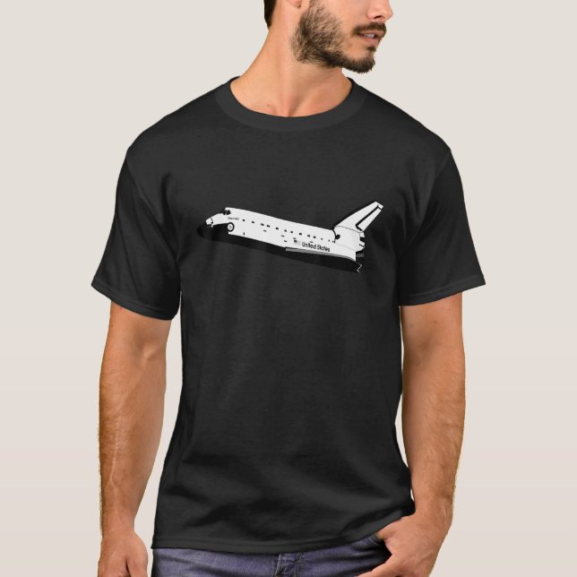 Space Shuttle T-Shirt. Sökväg för utrymmesförskjut T Shirt (Framsida)
