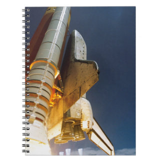 Space shuttle take off anteckningsbok med spiral